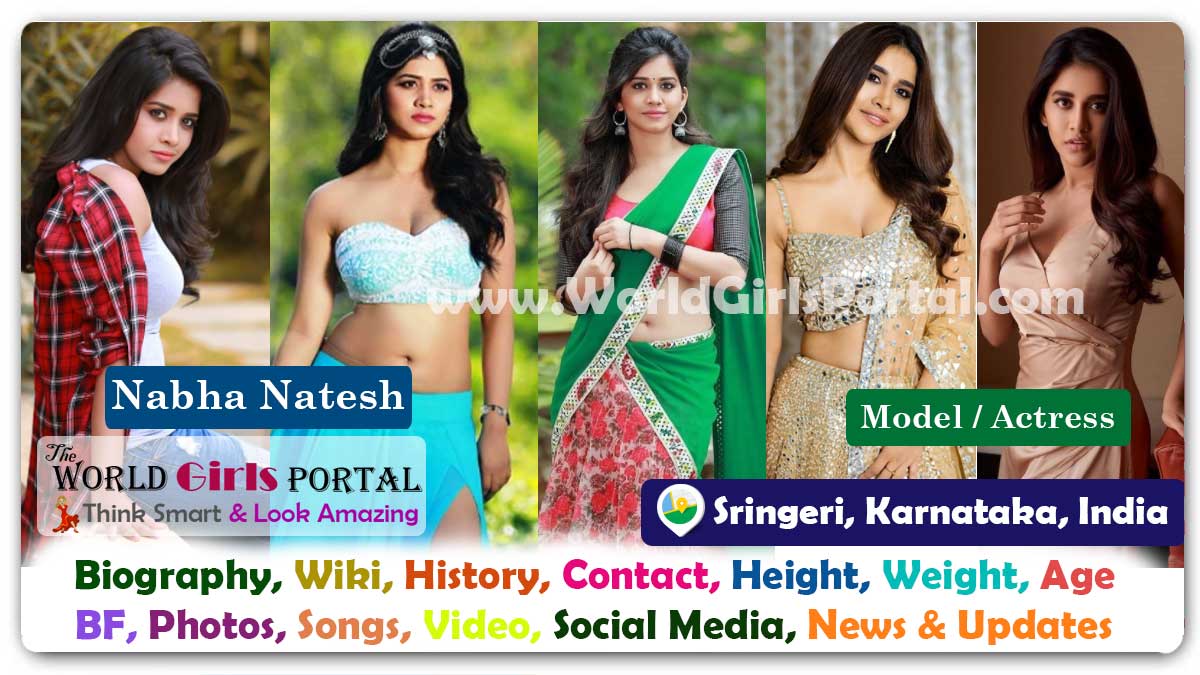 Nabha Natesh Biography Wiki Contact Details Photos Video BF Career Phone Number Email ID Social Media Location Bio-Data South Indian Telugu and Kannada films