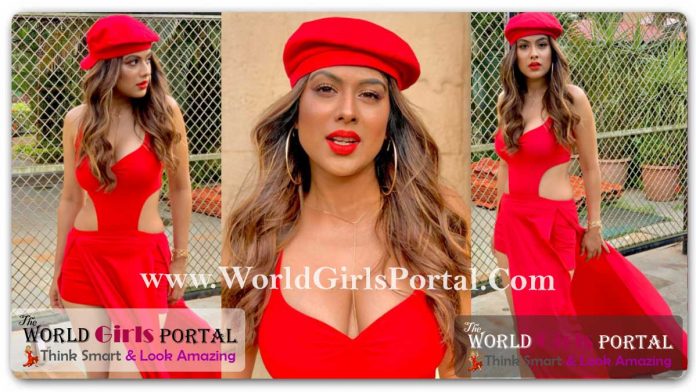Nia Sharma Red Cut-Out Dress: Naagin Girl #NiaSharma looked very bold in a red dress, her lips robbed the gathering! Hot Actress Fashion News