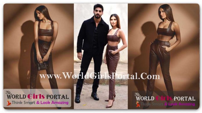 Tara Sutaria slayed rust leather fashion: Tadap co-stars Tara Sutaria and Ahan Shetty set major casual fashion trends - Upcoming Bollywood Film