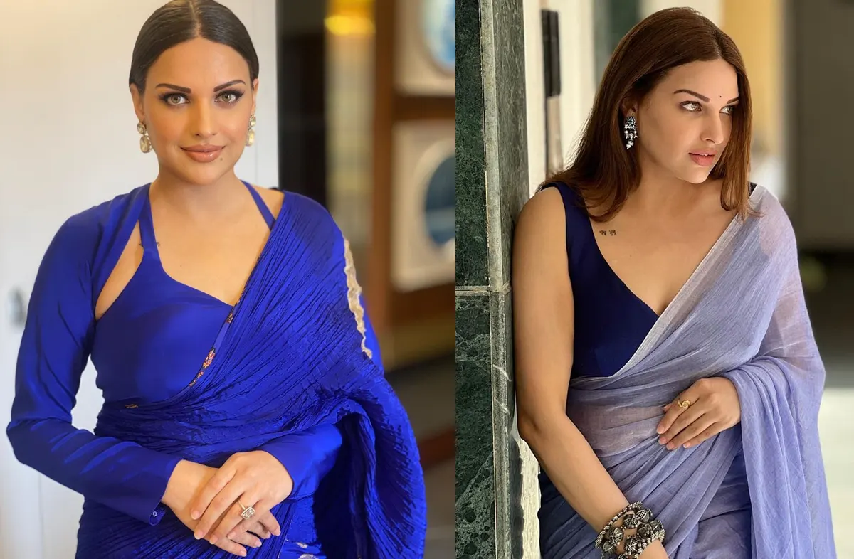 A close-up shot of Himanshi Khurana radiating elegance