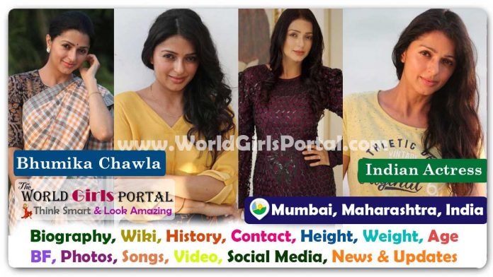 Bhumika Chawla Biography Wiki Contact Details Photos Video BF Career Phone Number Email ID Social Media Location Bio-Data Indian Actress