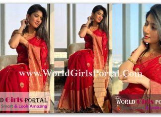 Sai Pallavi Red Saree – A True Traditional Charmer Sai Pallavi Red Saree - A True Traditional Charmer
