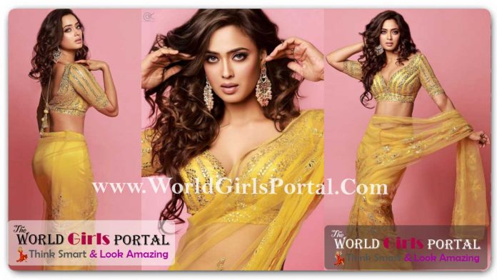 Shweta Tiwari Semi-sheer Yellow Saree: A Must-Have for Your Ethnic Collection
