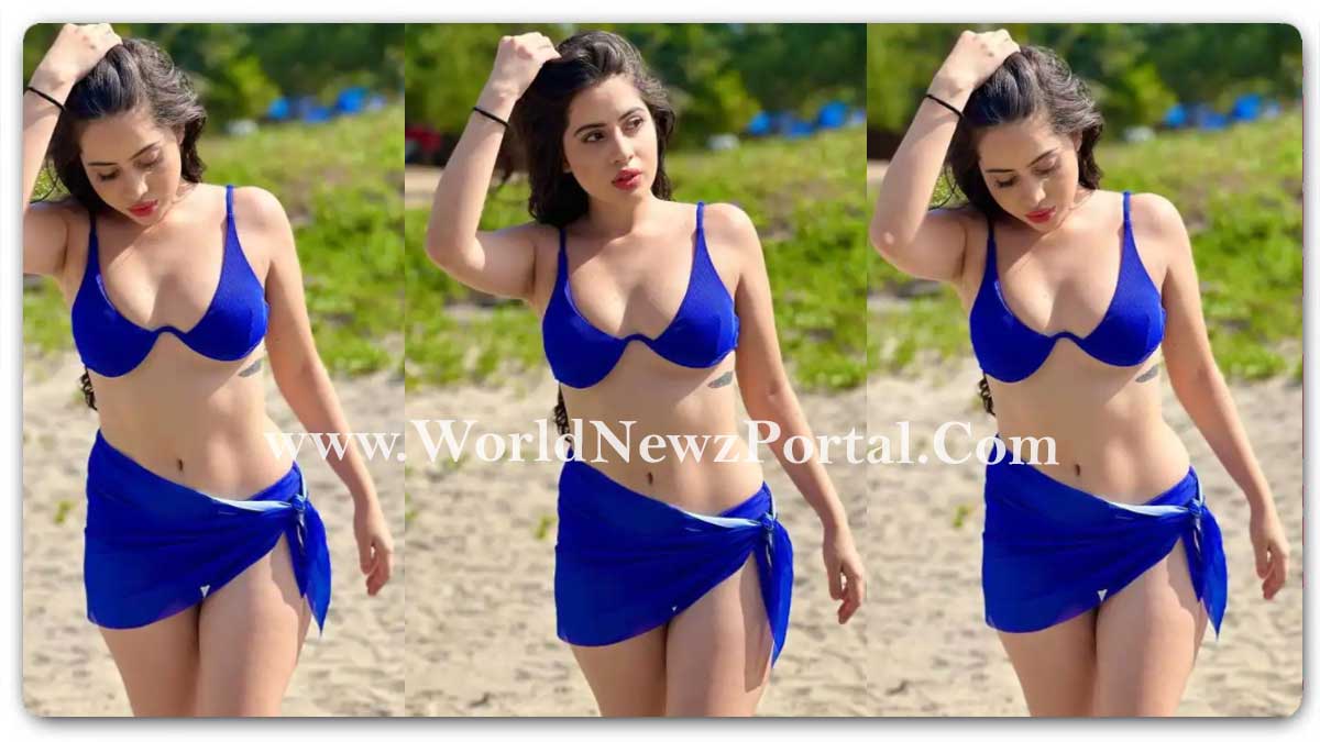 Urfi Javed Blue bikini: #UrfiJaved sizzling pics in electrifying blue bikini go viral! Indian Curvy Model - HD Wallpaper Download