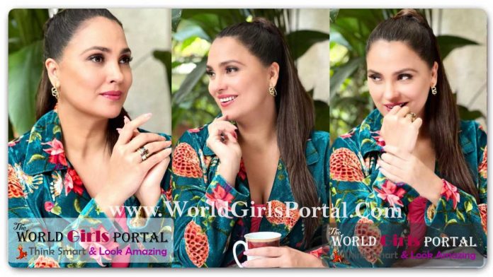 Lara Dutta Silk Velvet Jacket with floral prints Worth Rs. 39K for fashion fanatics | Check viral pictures inside