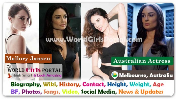 Mallory Jansen Biography Wiki Contact Details Life Style FAQ, Diet, Facts, Bio-Data - Australian Actress