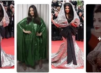 Aishwarya Rai Mystical Silver Gown at Cannes Film Festival 2023 Fashion Outfit Aishwarya Rai Mystical Silver Gown at Cannes Film Festival 2023 Fashion Outfit