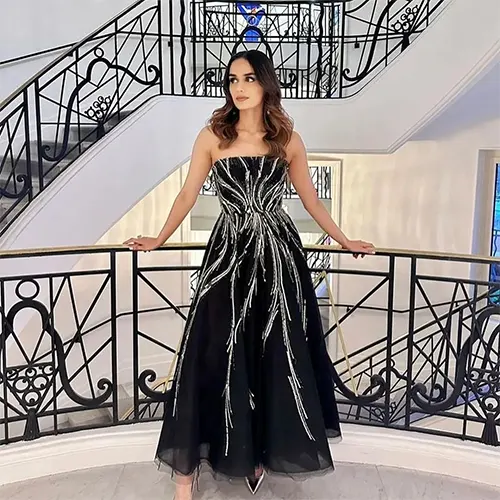 Manushi Chhillar Shines in Classic Black
